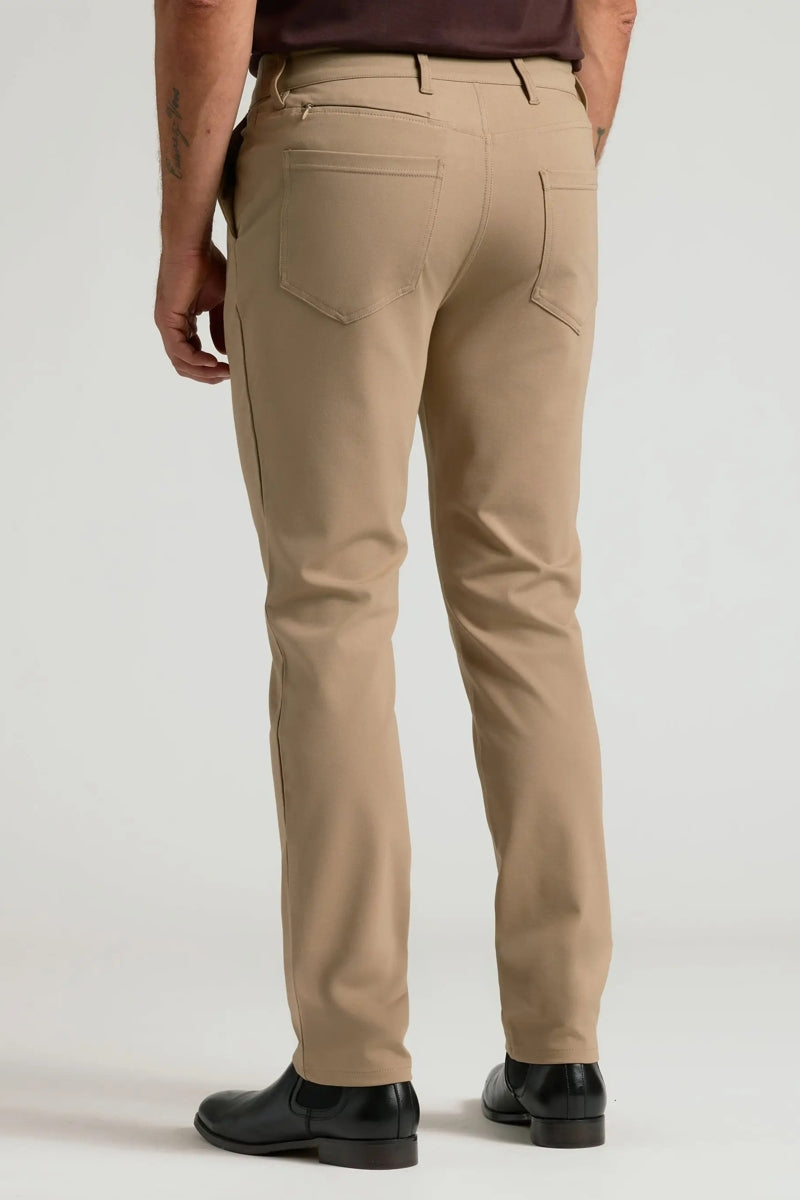 Faire,True Classic, True Classic Khaki 4-way Stretch Tech Chino Pant, Tan, 32W-30L-Tag32