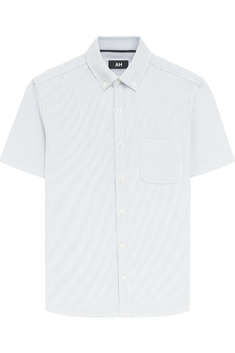 Wholesale,American Heritage, American Heritage Sky Dobby Striped Knit Shirt, Blue, Medium-44-TagM