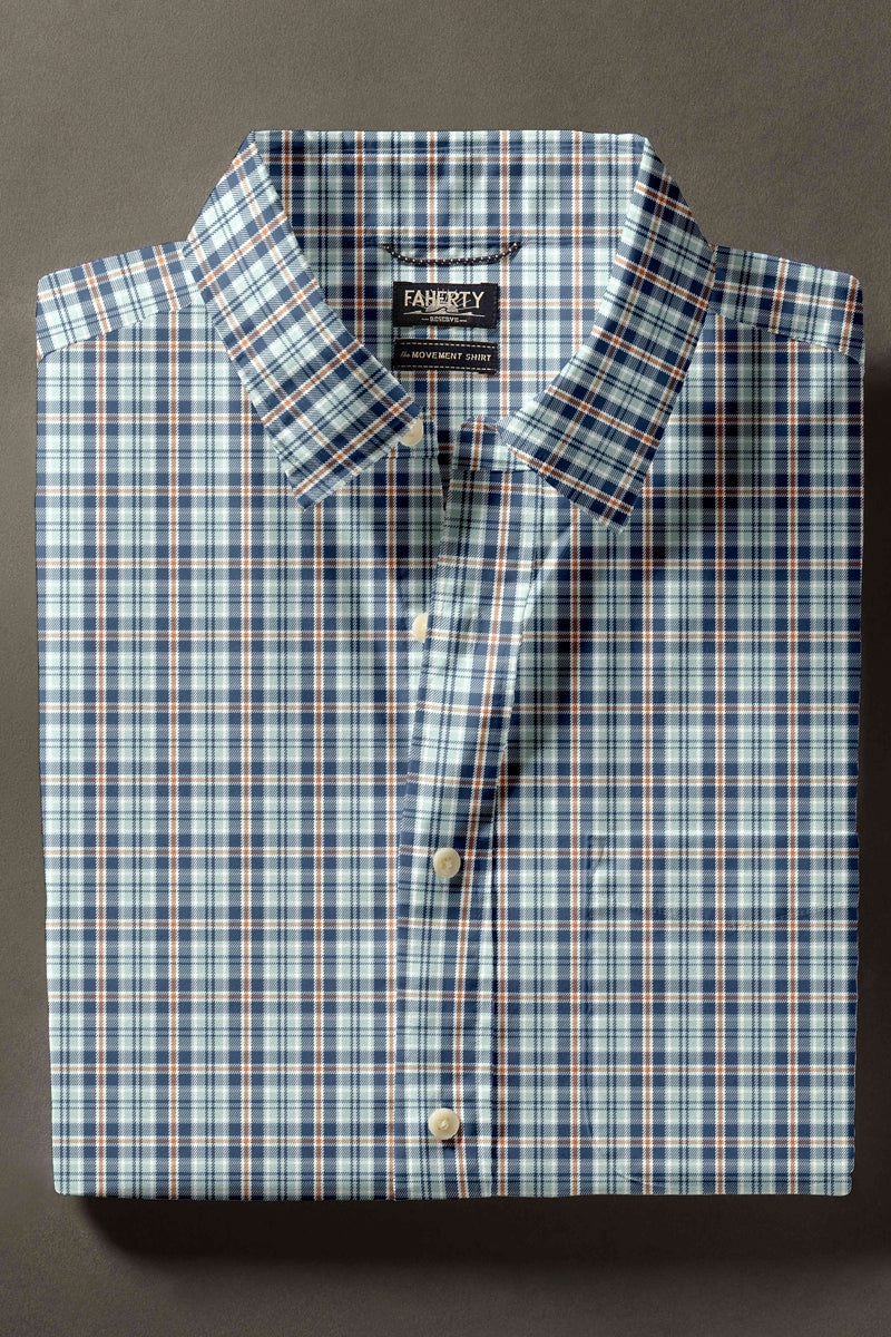 Wholesale,Faherty, Faherty Deep Sea Plaid Shirt, Blue, Small-41-TagSMedium-43-TagMLarge-46-TagLExtra Large-49-TagXLExtra Extra Large-52-TagXXL