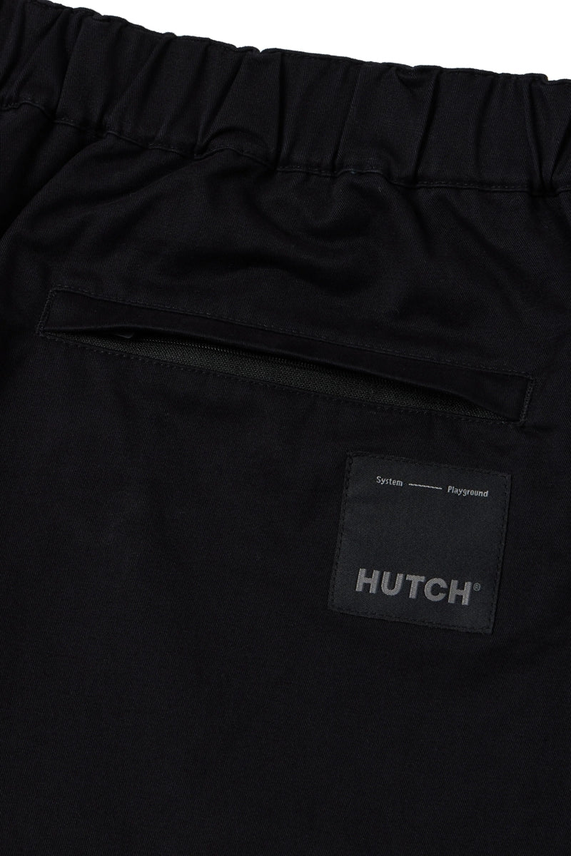 Direct From Brand,HUTCH ASAP, HUTCH BlackTwill Buckle Shorts, Black, 40W-9L-TagXXL