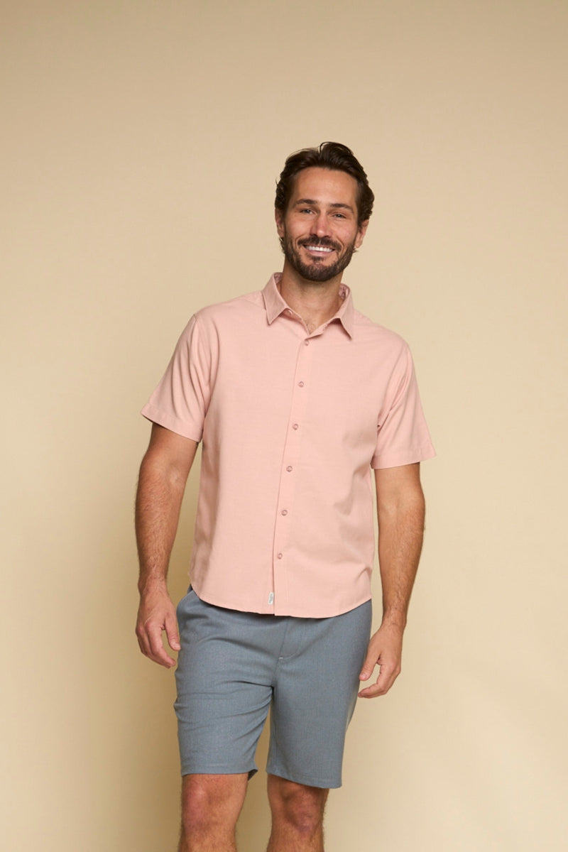 Wholesale,Fundamental Coast, Fundamental Coast Rose Stretch Shirt, Pink, Medium-44-TagMLarge-47-TagLExtra Large-50-TagXL