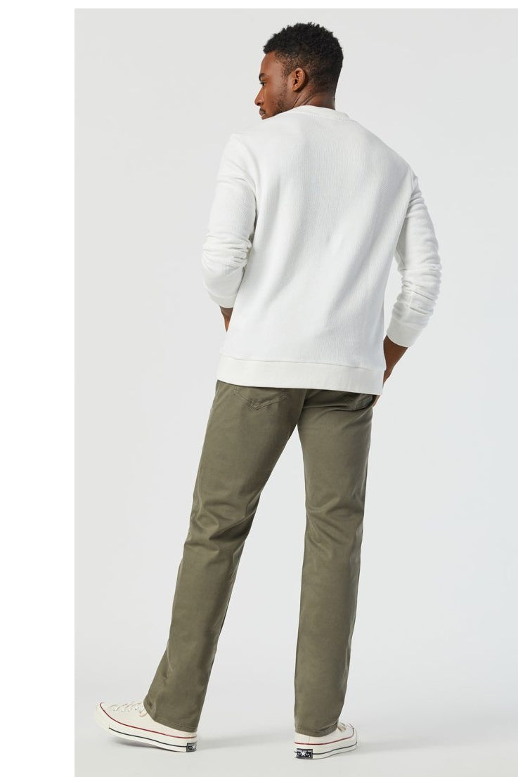 Mavi Dusty Olive Twill Straight Leg Pants