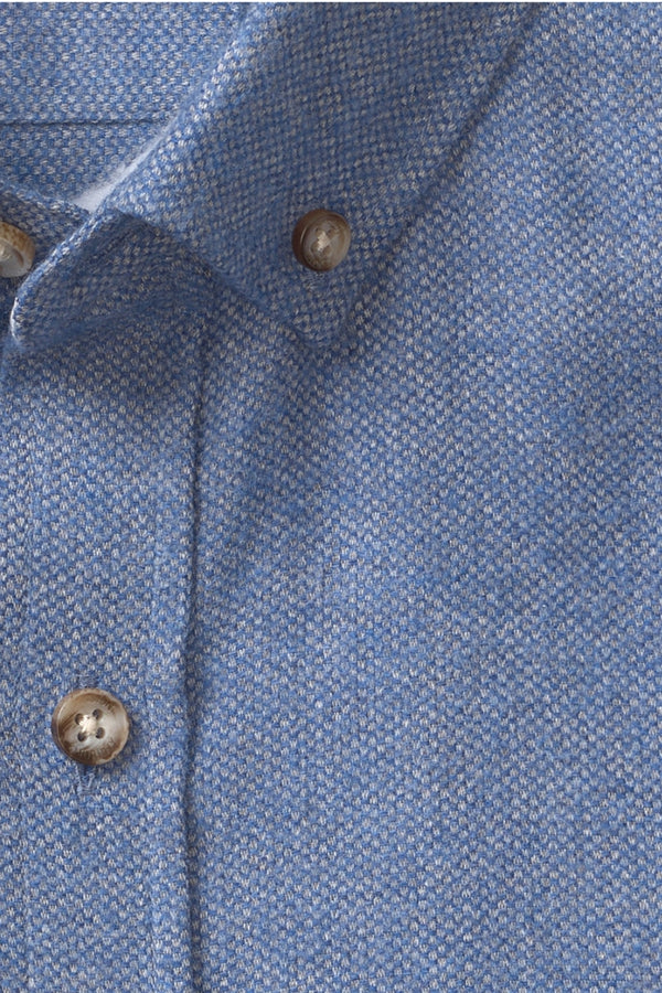 Johnston & Murphy Navy Brushed Heathered Shirt