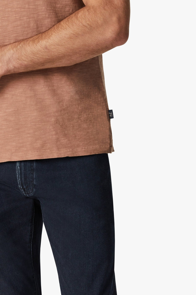 Wholesale,34 Heritage, 34 Heritage Brown Crewneck Slub T-Shirt, Brown, Small-40-TagSMedium-42-TagMLarge-44-TagLExtra Extra Large-50-TagXXLExtra Large-46-TagXL