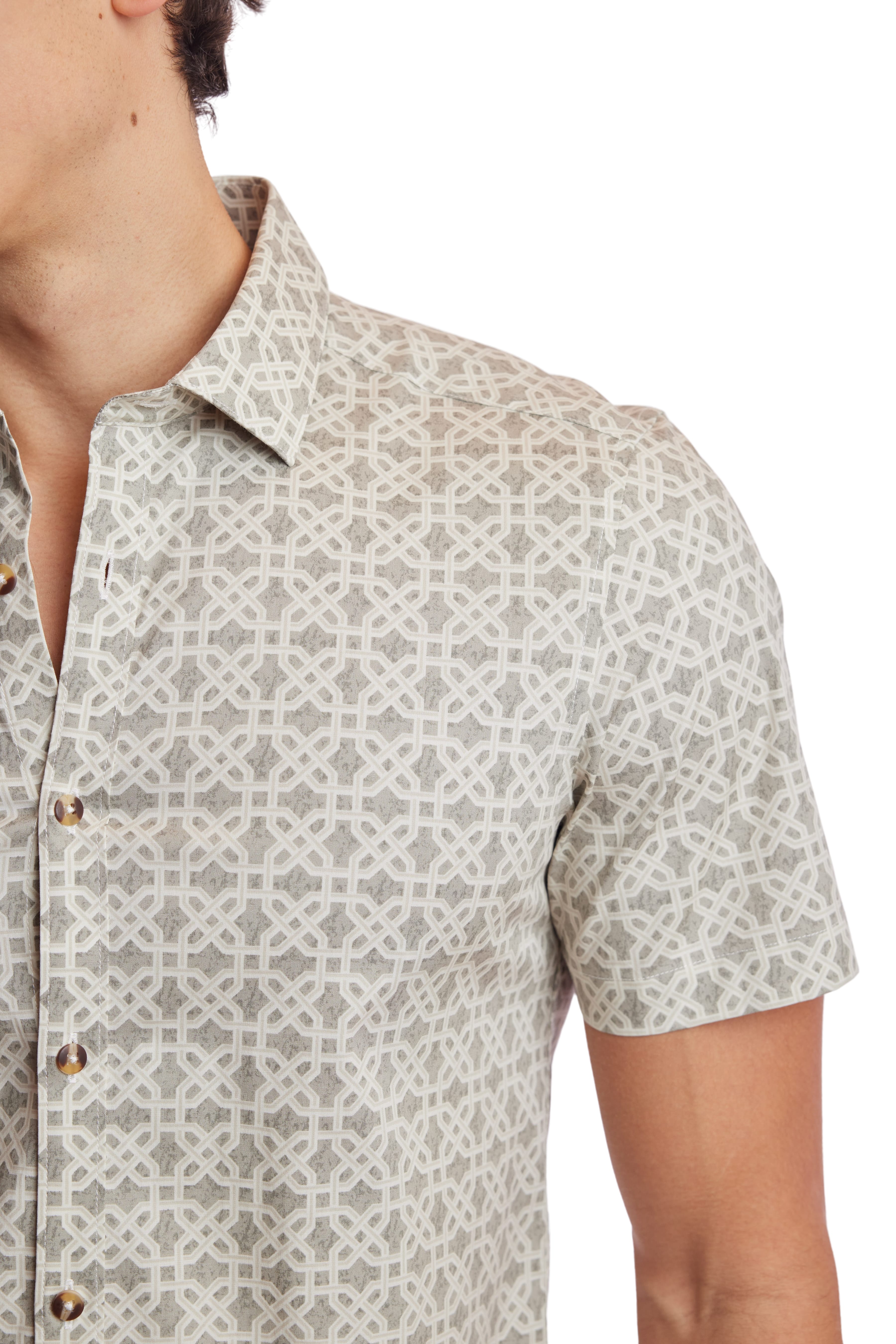 Wholesale,Paisley & Gray, Paisley & Gray Tan Geo Sawyer Shirt, Tan, Medium-41-TagMMedium-43-TagLLarge-46-TagXLSmall-38-TagSExtra Large-49-TagXXL