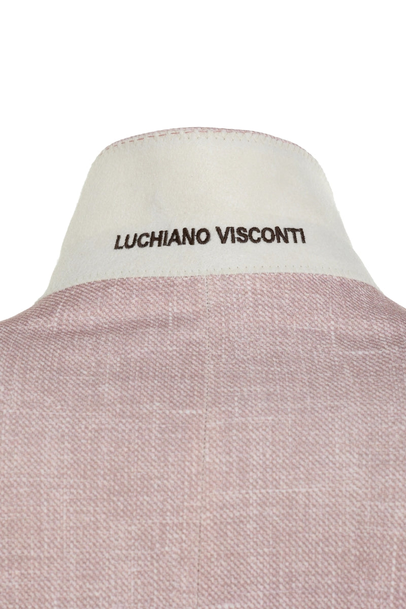 Wholesale,Luchiano Visconti, Luchiano Visconti Blush Two Tone Performance Blazer, Pink, Small-36-Tag36Small-38-Tag38Medium-40-Tag40Extra Extra Large-48-Tag48