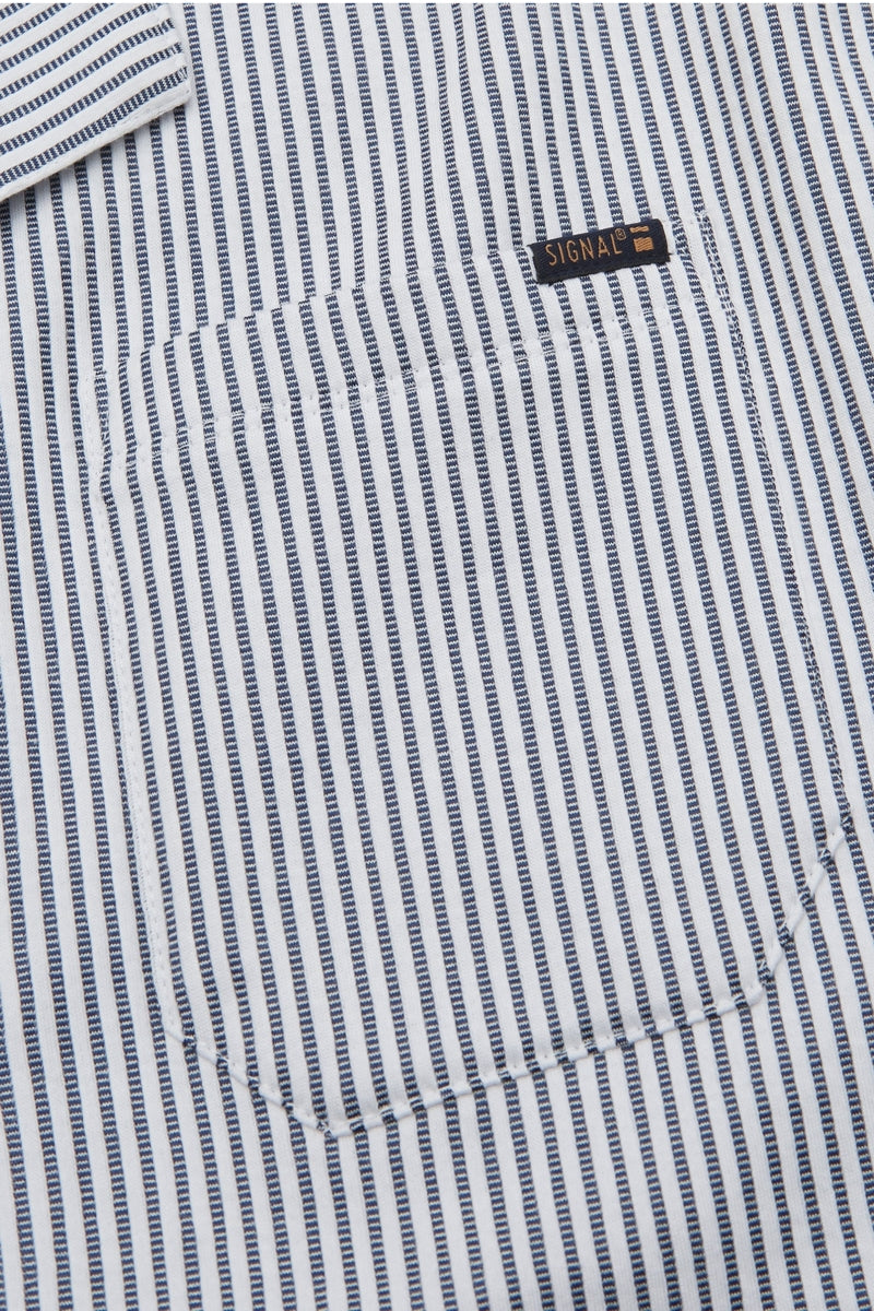 Wholesale,Signal Clothing, Signal Clothing Navy with White Striped Textured Shirt, Blue, Small-44-TagSLarge-48-TagLExtra Extra Large-52-TagXXL