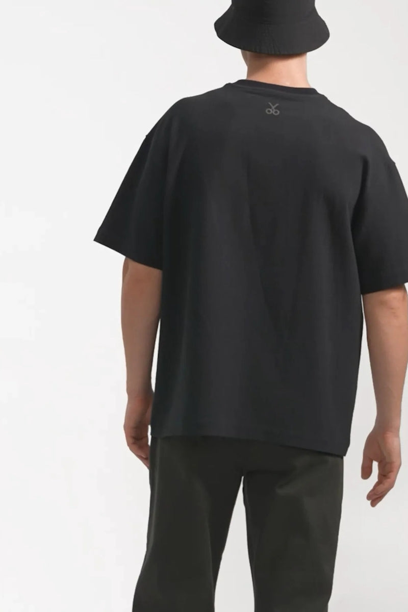Wholesale,KAFT, KAFT Black Sketch Textured T-Shirt, Black, Large-49-TagL