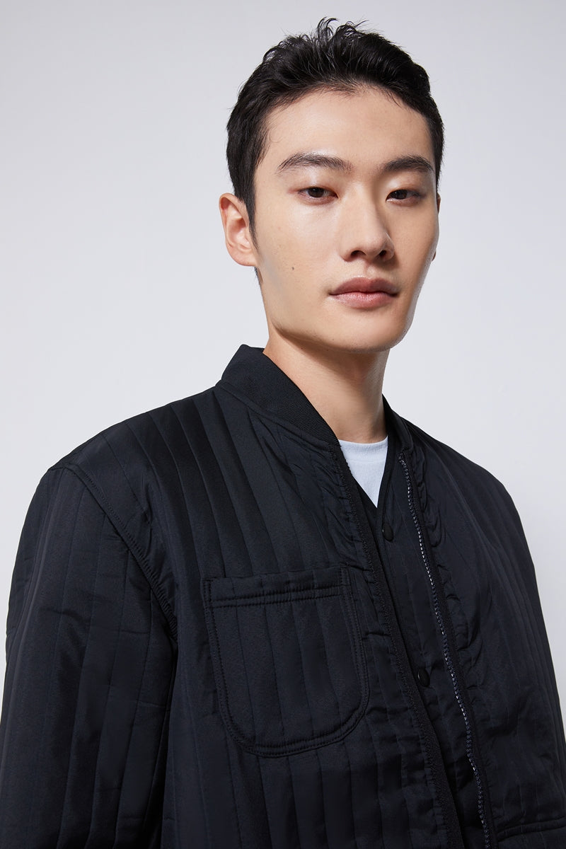 Direct From Brand,FYNE, FYNE Black Water-proof Liner Zipper Jacket, Black, Large-46-TagL