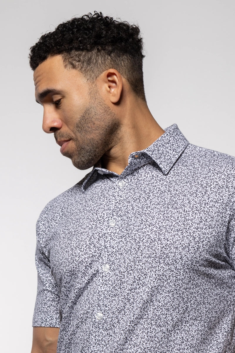 Wholesale,Mason Cruz, Mason Cruz Black/White Vines Print Knit Shirt, Black, Extra Extra Large-48-TagXXL