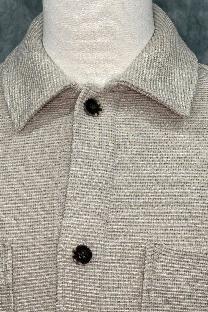 Wholesale,Civil Society, Civil Society heather Oatmeal Rib Textured Knit Overshirt, Tan, Extra Large-48-TagXL