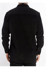 Nicoby Age of Wisdom Black Corduroy Overdyed Shirt