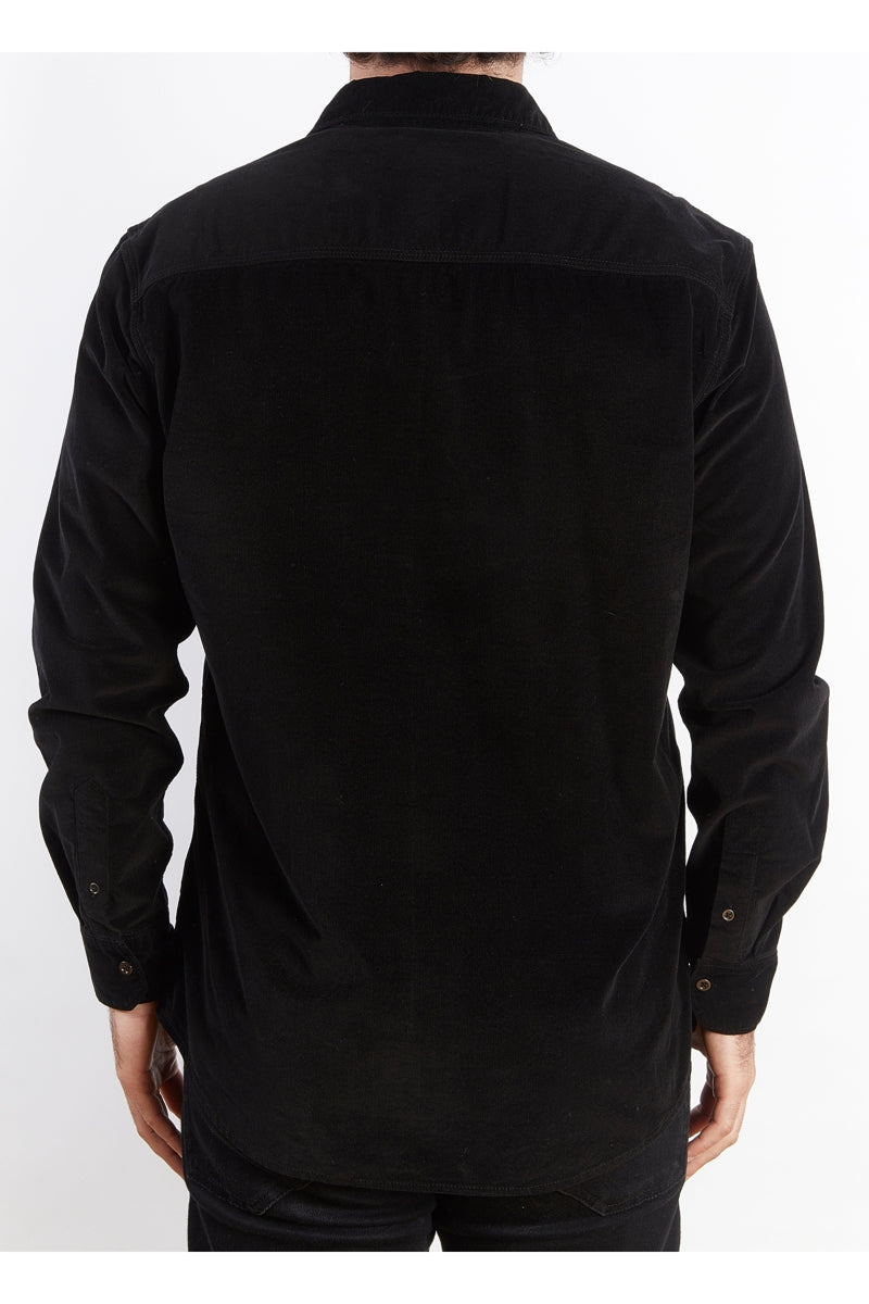 Wholesale,Nicoby Age of Wisdom, Nicoby Age of Wisdom Black Corduroy Overdyed Shirt, Black, Large-46-TagL
