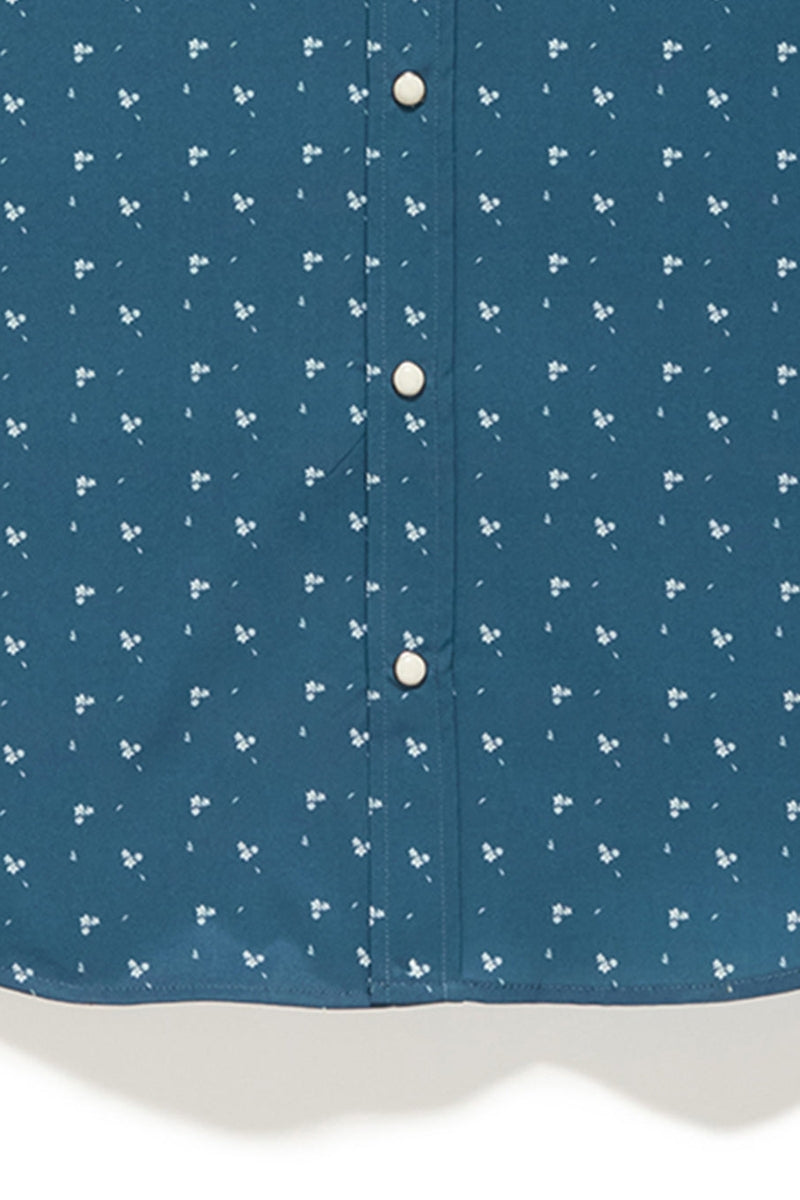 Wholesale,Flag & Anthem, Flag & Anthem Navy Floral Print UPF Performance Shirt, Blue, Medium-43-TagMLarge-46-TagL