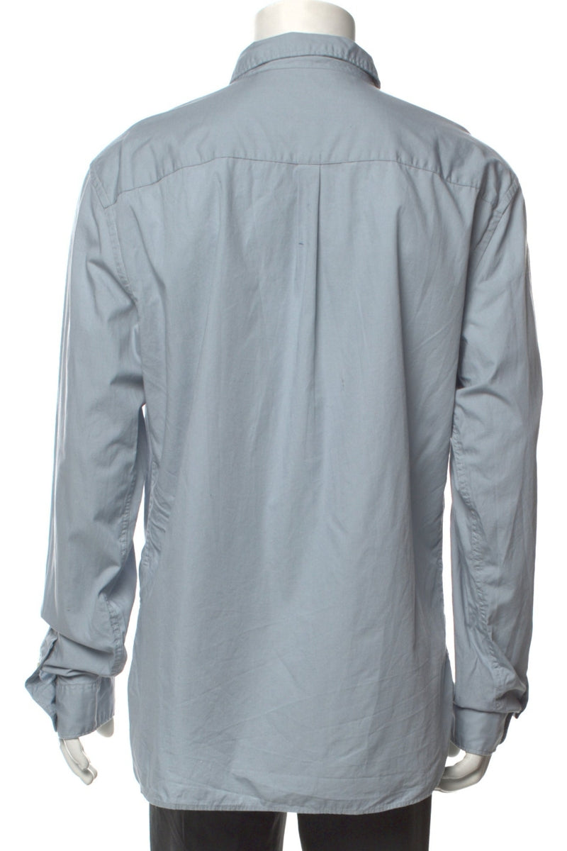 RealReal,AllSaints, AllSaints Blue Long Sleeve Dress Shirt, Blue, Large-45-TagXL