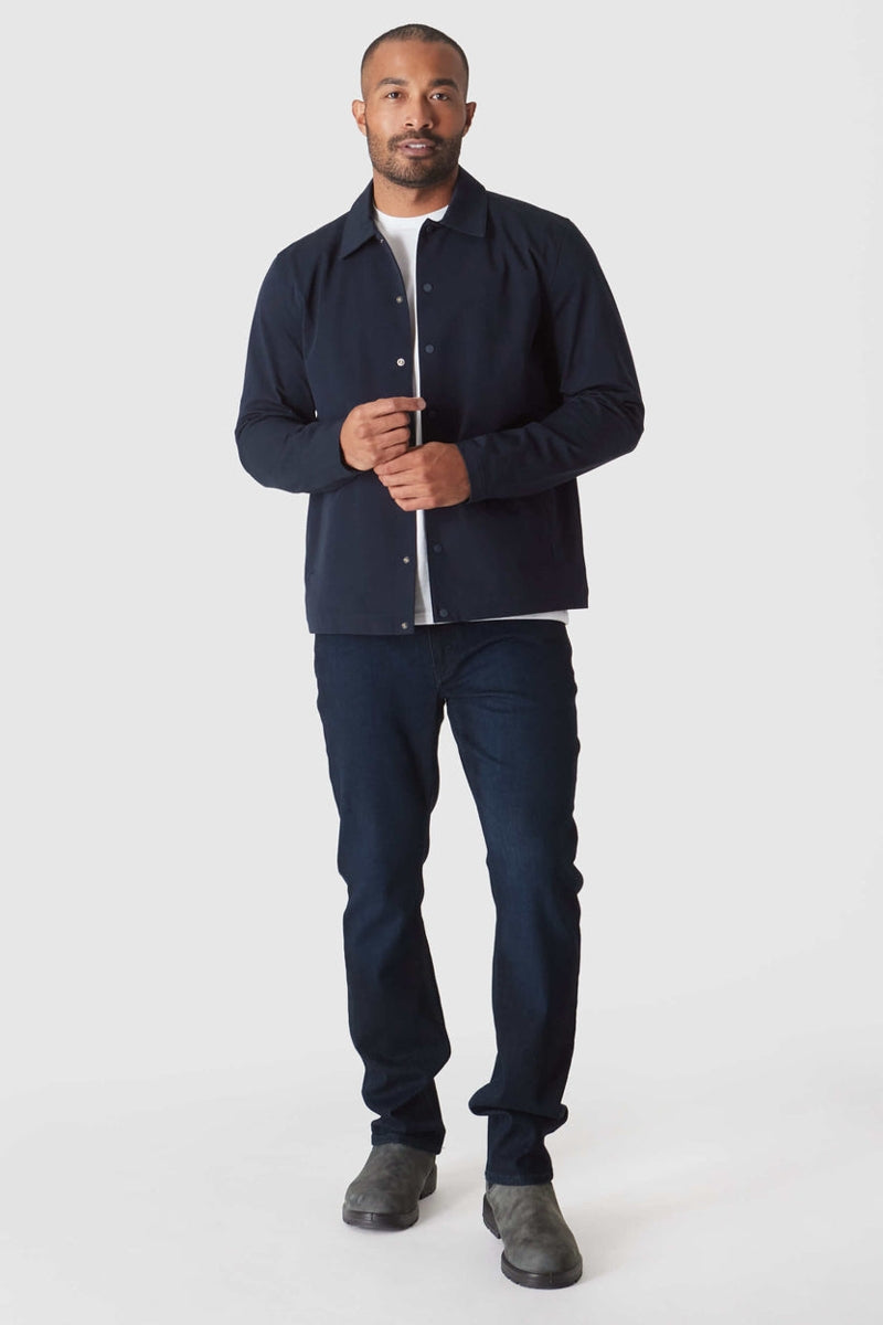 Faire,True Classic, True Classic Navy Added Stretch Twill Jacket, Blue, Medium-40-TagM
