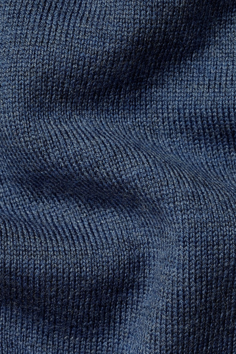 Wholesale,Charles Tyrwhitt, Charles Tyrwhitt Indigo Melange Merino Wool Crewneck Sweater, Blue, Small-39-TagSMedium-42-TagMLarge-45-TagL