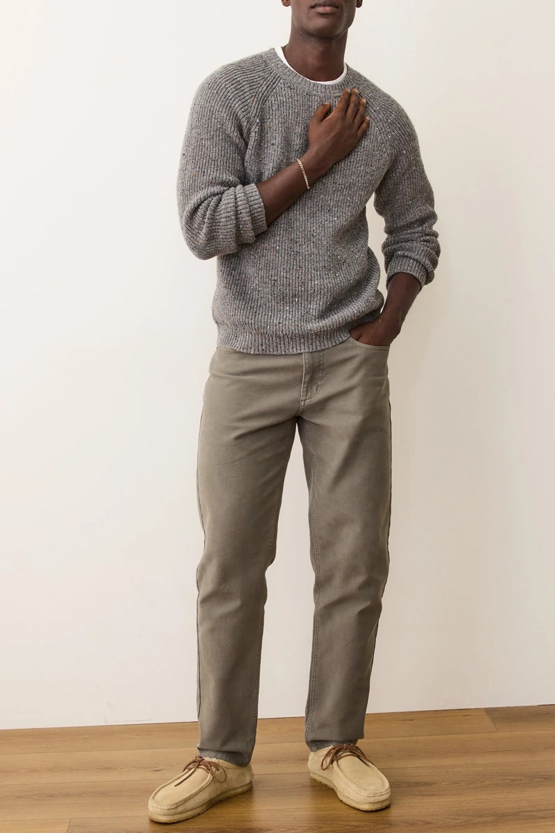 Wholesale,Marine Layer, Marine Layer Grey Textured Merino Wool Blend Sweater, Grey, Large-46-TagL