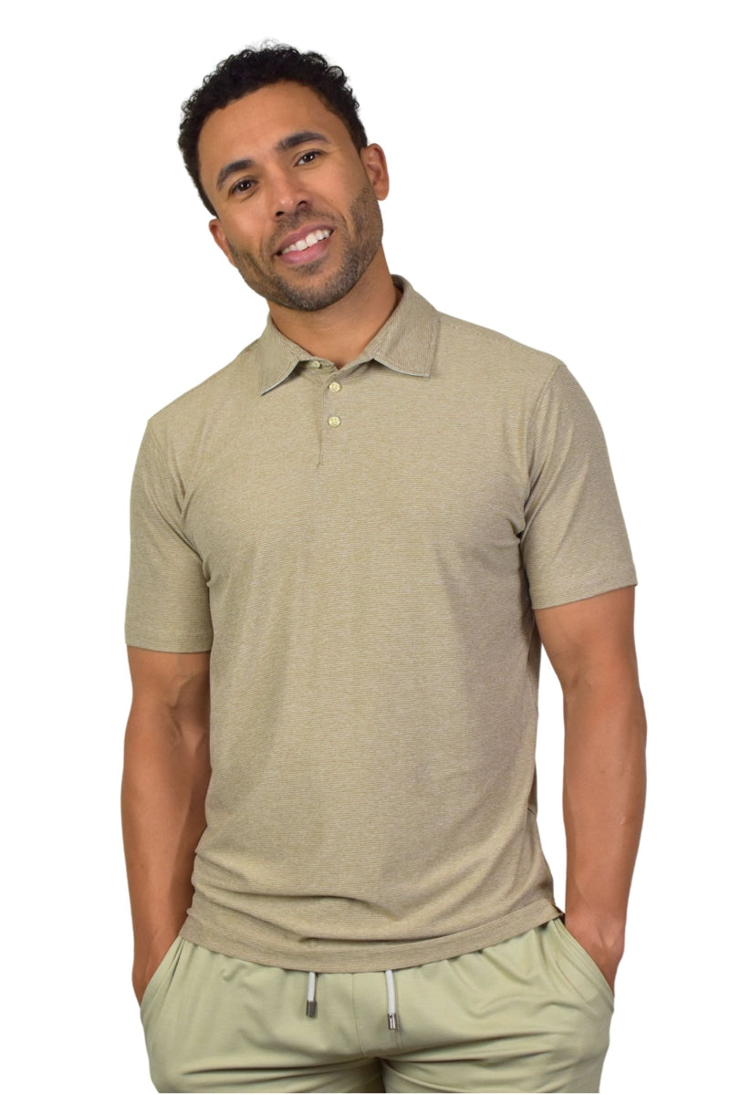 Wholesale,Fundamental Coast, Fundamental Coast Olive Feeder Stripe Polo, Green, Medium-41-TagMLarge-43-TagLExtra Large-46-TagXLExtra Extra Large-48-TagXXL