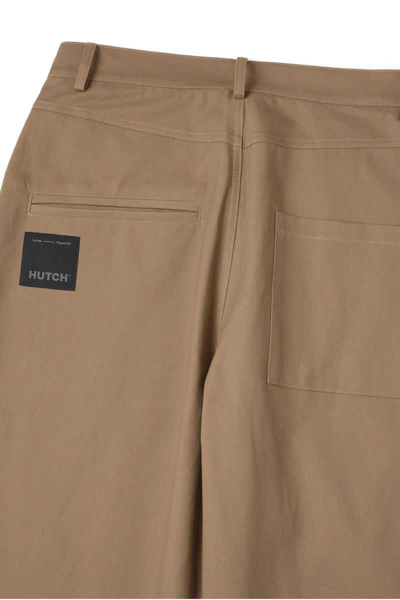 Direct From Brand,HUTCH ASAP, HUTCH Khaki Straight Leg Baggy Chino Pants, Tan, 38W-27L-TagXXL