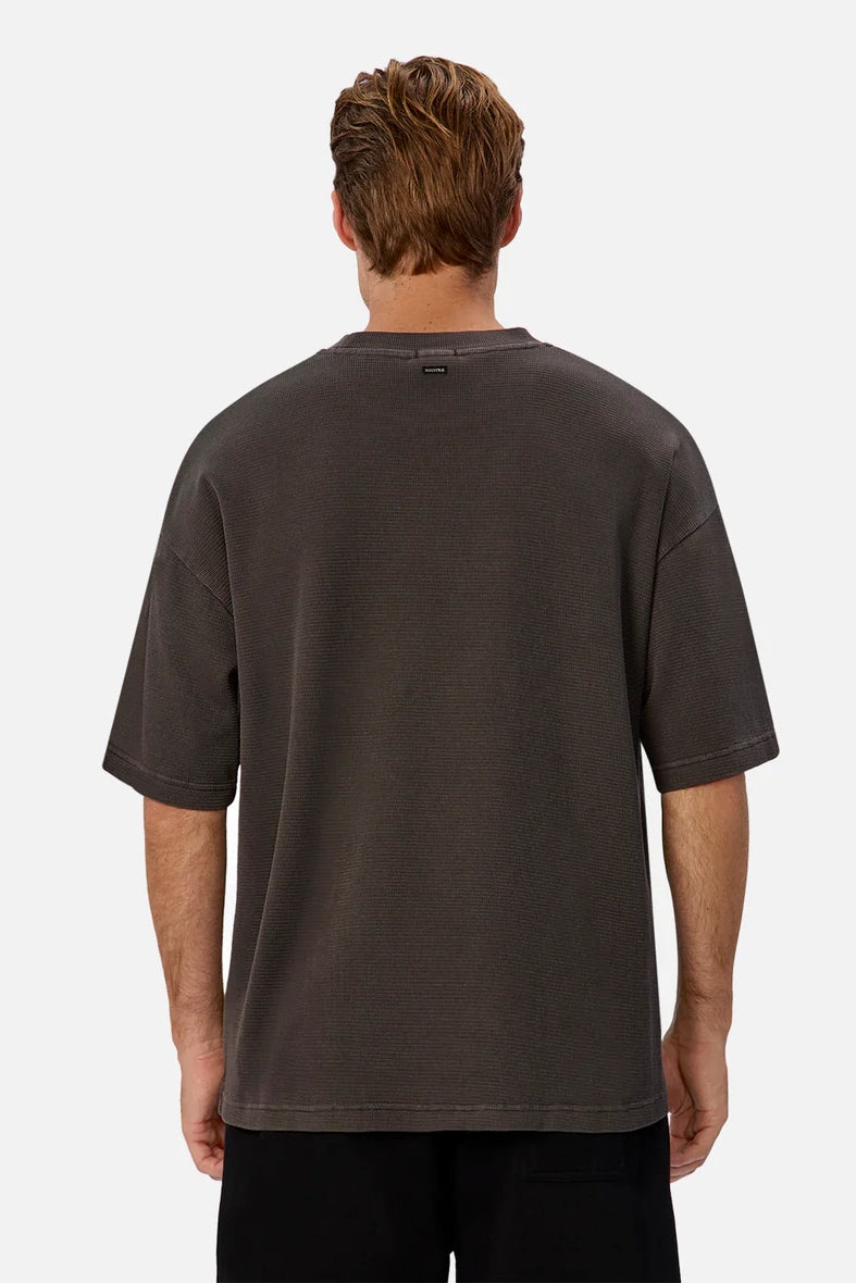 Wholesale,INDUSTRIE AUSTRALIA, INDUSTRIE AUSTRALIA Grey Waffle Knit Textured Tee, Grey, Medium-46-TagM