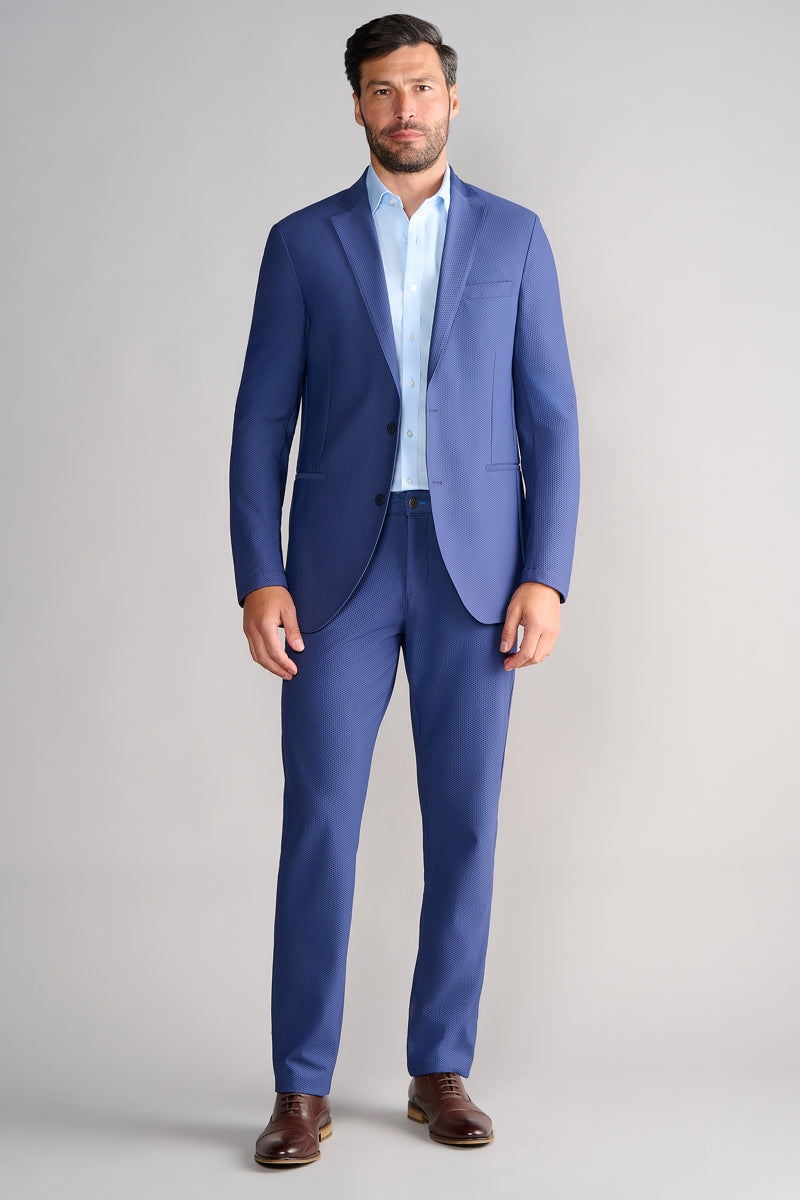 Wholesale,Twillory, Twillory Blue 360° Airflow Performance Textured Blazer, Blue, Small-38-Tag38