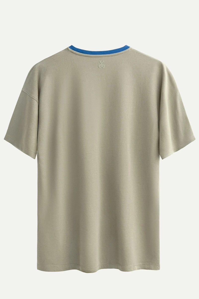 Wholesale,KAFT, KAFT Grey with Blue Contrast Kitted Graphic T-Shirt, Green, Small-41-TagSMedium-44-TagMExtra Extra Large-51-TagXXL
