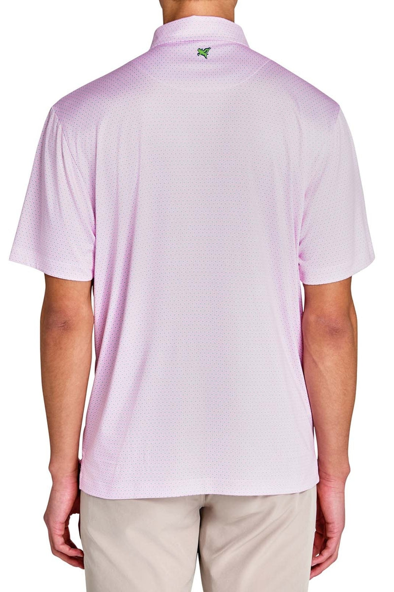 Faire,CON.STRUCT, CON.STRUCT Pink Dot Chain Recycled Polo, Pink, Large-46-TagL