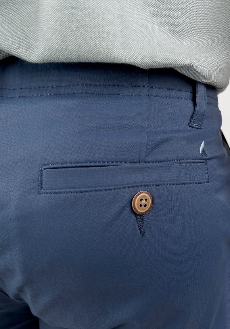Brand Partner,Tailor Vintage, Tailor Vintage Indigo Airotec Slim Fit Cotton/Nylon Chino Pant, Blue, 30W-32L-Tag3032W-32L-Tag3234W-32L-Tag3436W-32L-Tag36