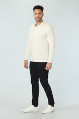 Vustra Off White  Organic Cotton Polo