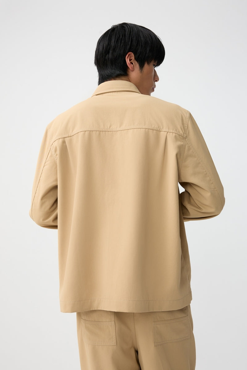 Direct From Brand,FYNE, FYNE Khaki UV Resistant Shacket, Tan, Extra Large-51-TagXL