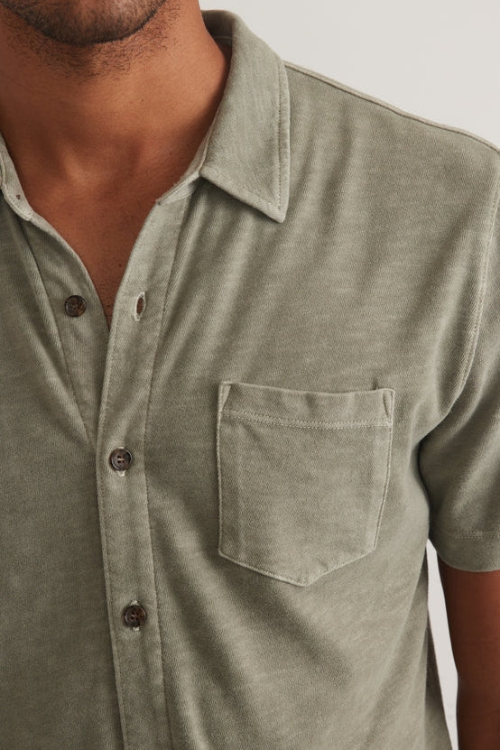 Wholesale,Marine Layer, Marine Layer Green Vintage Heavy Slub Short Sleeve Shirt, Green, Small-41-TagSMedium-43-TagMLarge-46-TagLExtra Large-50-TagXLExtra Extra Large-52-TagXXL