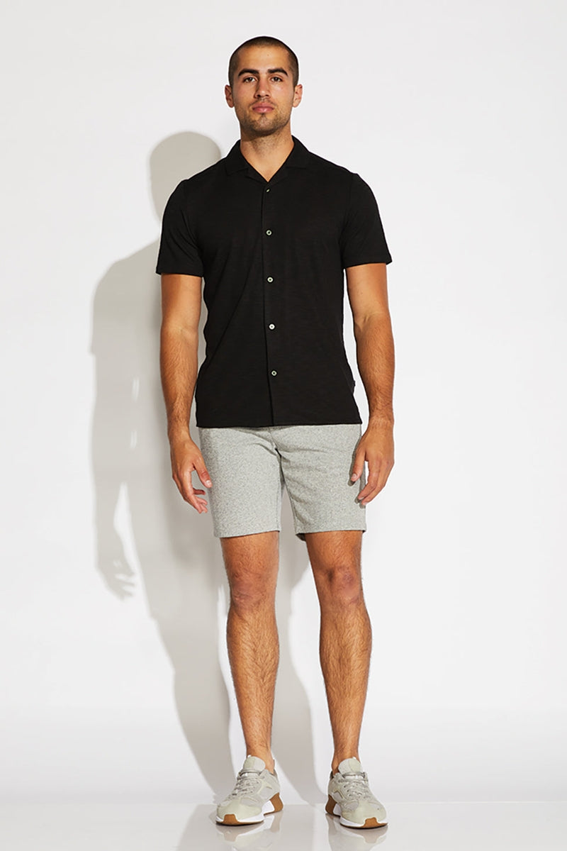 Wholesale,Civil Society, Civil Society Black Rayon Blend Slub Knit Shirt, Black, Medium-43-TagMLarge-45-TagLExtra Extra Large-47-TagXL