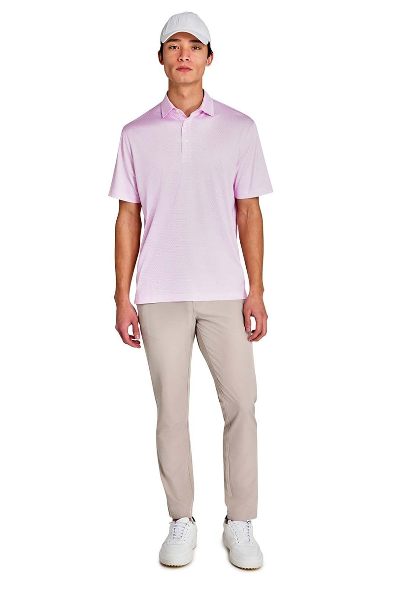 Faire,CON.STRUCT, CON.STRUCT Pink Dot Chain Recycled Polo, Pink, Large-46-TagL