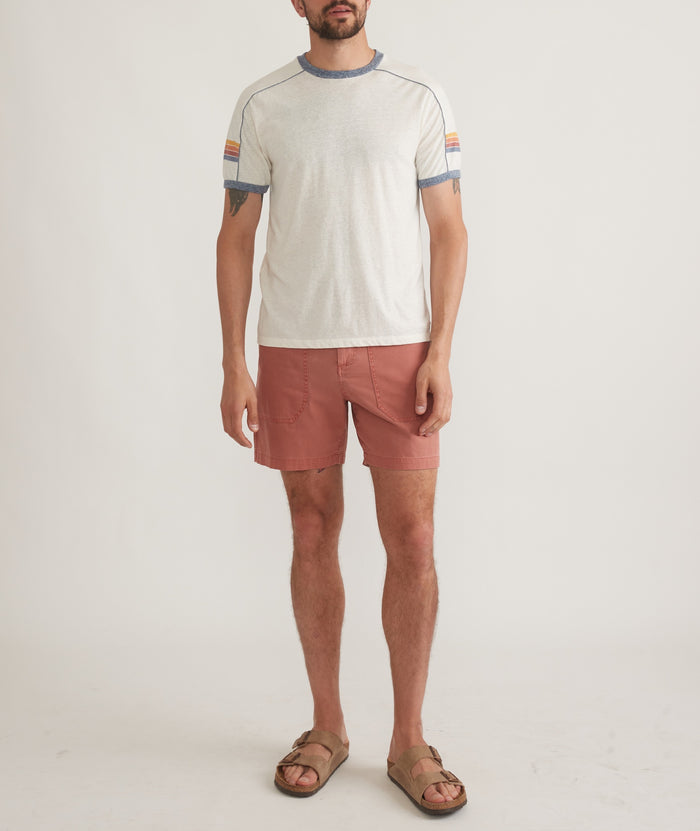 Wholesale,Marine Layer, Marine Layer Antique White Vintage Varsity-inspired Tee, White, Extra Extra Large-50-TagXXL