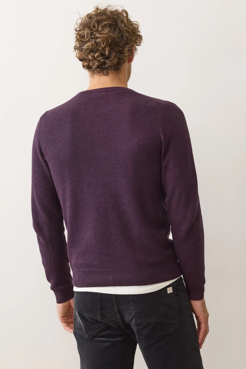 Wholesale,Marine Layer, Marine Layer Dark Purple Crewneck Sweater, Purple, Small-38-TagSMedium-41-TagMLarge-45-TagLExtra Large-48-TagXLExtra Extra Large-50-TagXXL