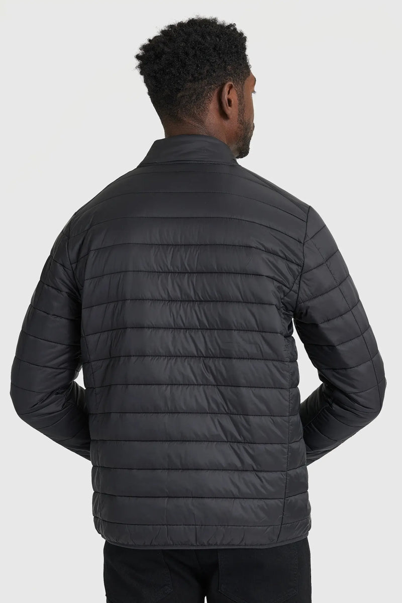 Faire,True Classic, True Classic Black Puffer Jacket, Black, Large-48-TagL