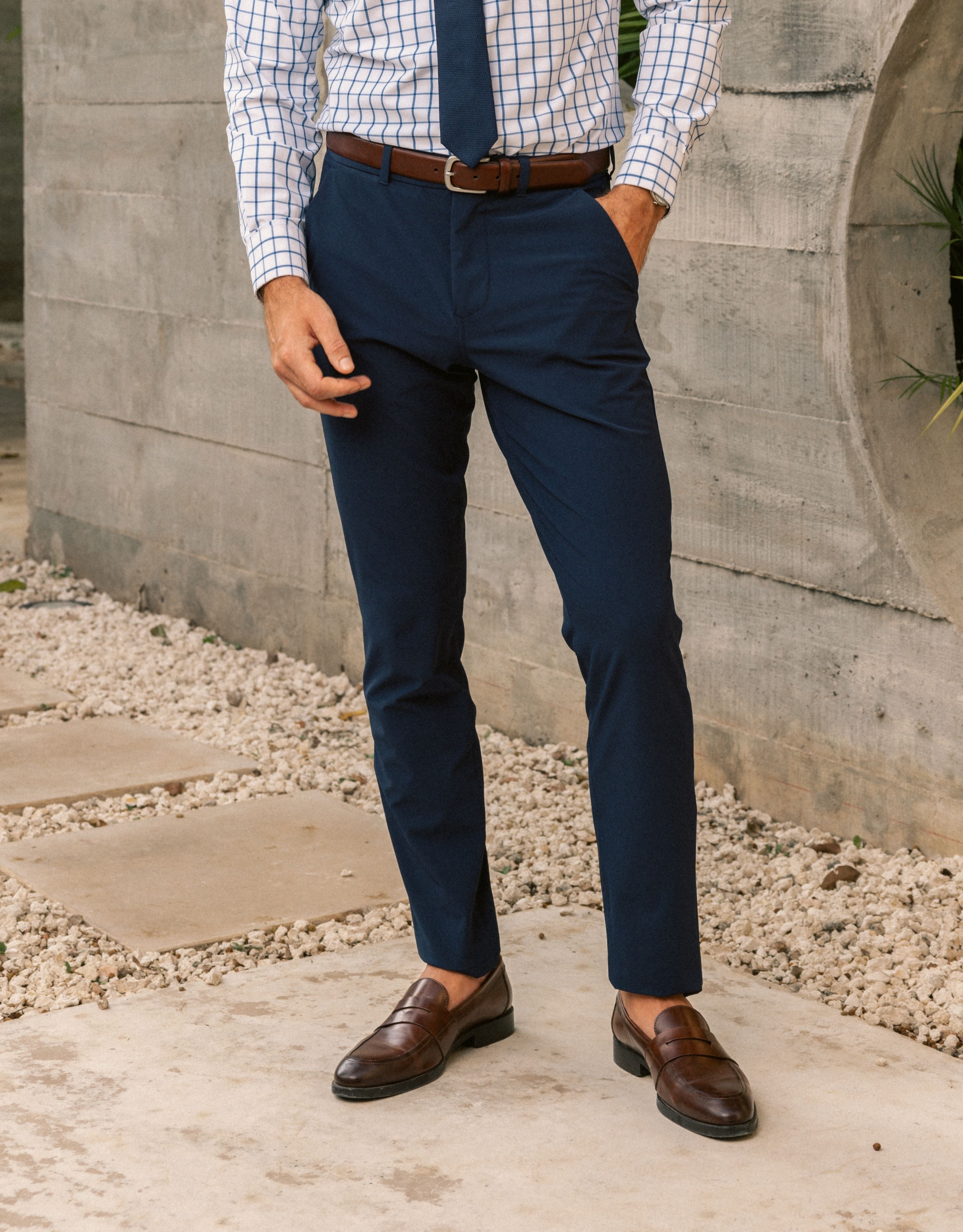 Wholesale,Mizzen + Main, Mizzen + Main Navy Helmsman Four-way Stretch Chino Pant, Blue, 38W-34L-Tag38