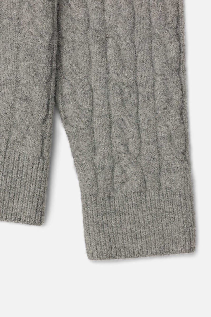 Wholesale,Kuwalla, Kuwalla Grey Braided Crewneck Sweater, Grey, Extra Extra Large-52-TagXL