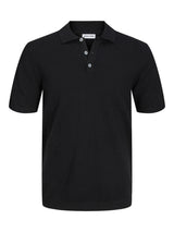 Jack & Jones Black Short Sleeve Polo