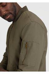 True Classic Army Green Bomber Jacket