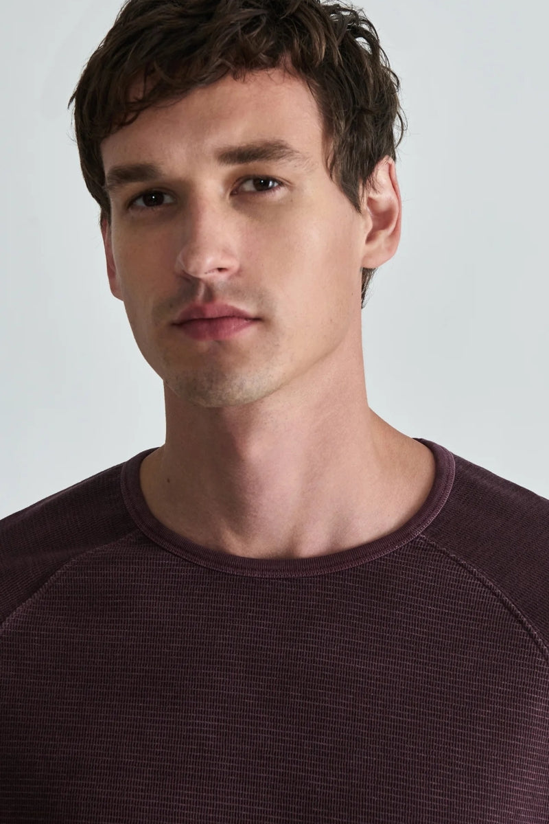 Wholesale,Mavi, Mavi Plum Interlock Raglan Garment Dyed T-Shirt, Purple, Small-42-TagSMedium-44-TagMLarge-46-TagLExtra Large-48-TagXLExtra Extra Large-51-TagXXL