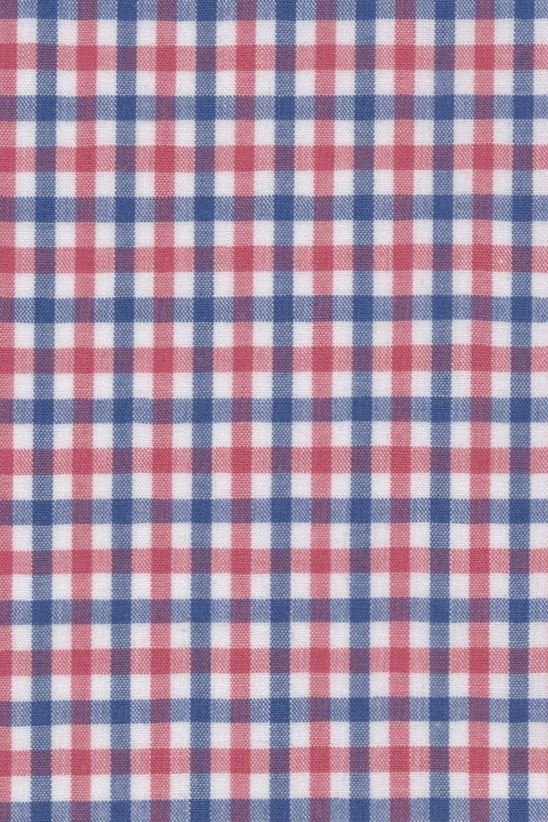 Scott Barber Berry Tattersall Pattern Poplin Shirt