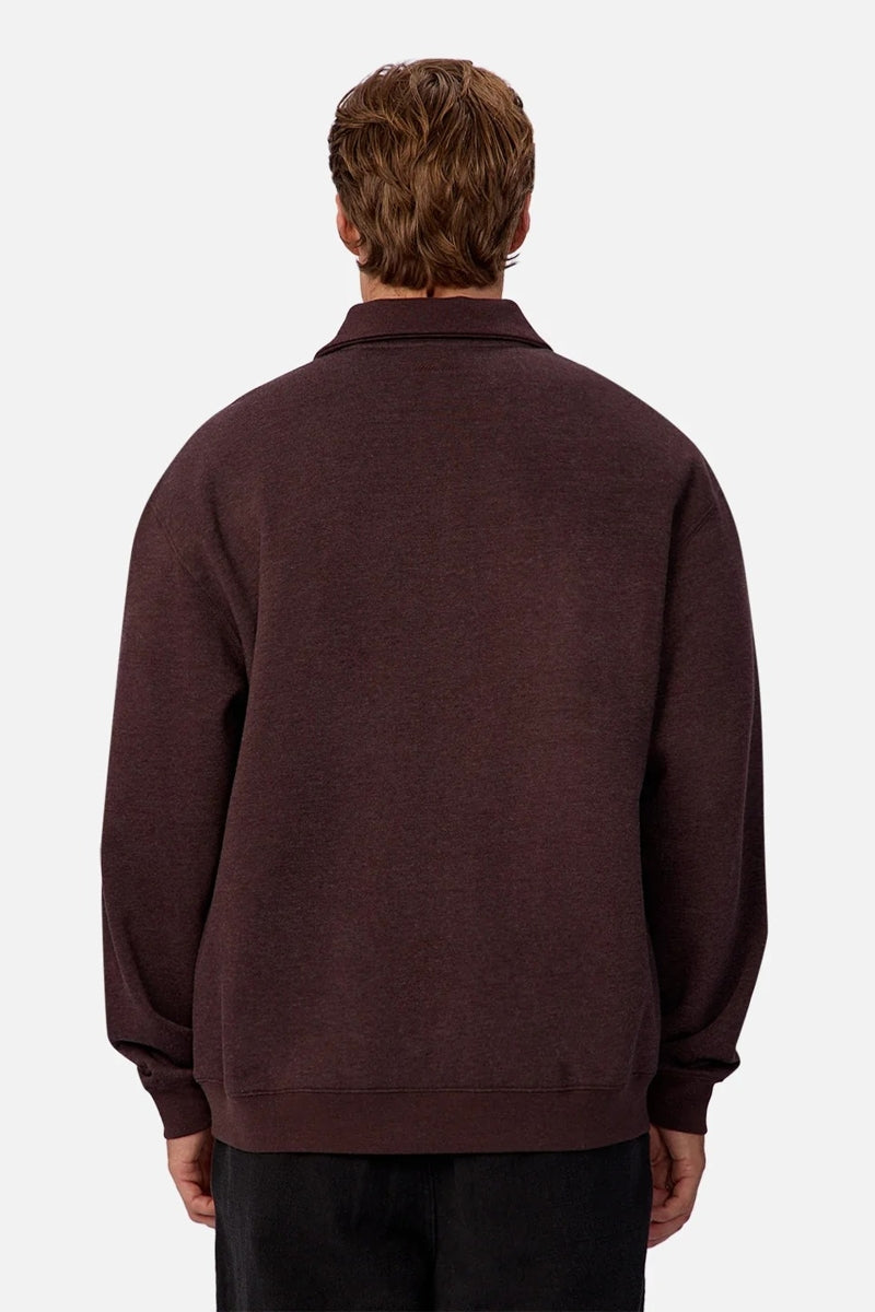 Wholesale,INDUSTRIE AUSTRALIA, INDUSTRIE AUSTRALIA Brown Knit Qtr Zip, Brown, Extra Large-51-TagXL