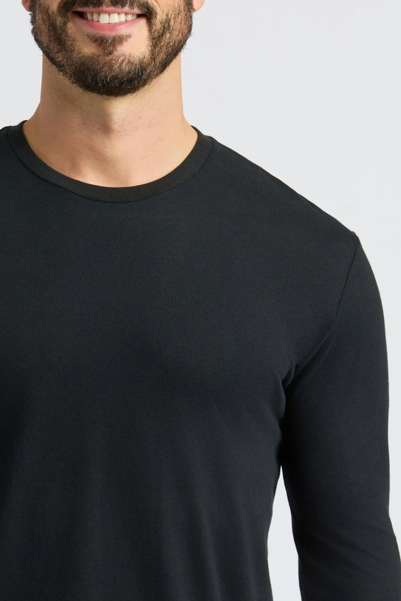 Faire,True Classic, True Classic Black Long Sleeve T-Shirt, Black, Medium-40-TagM