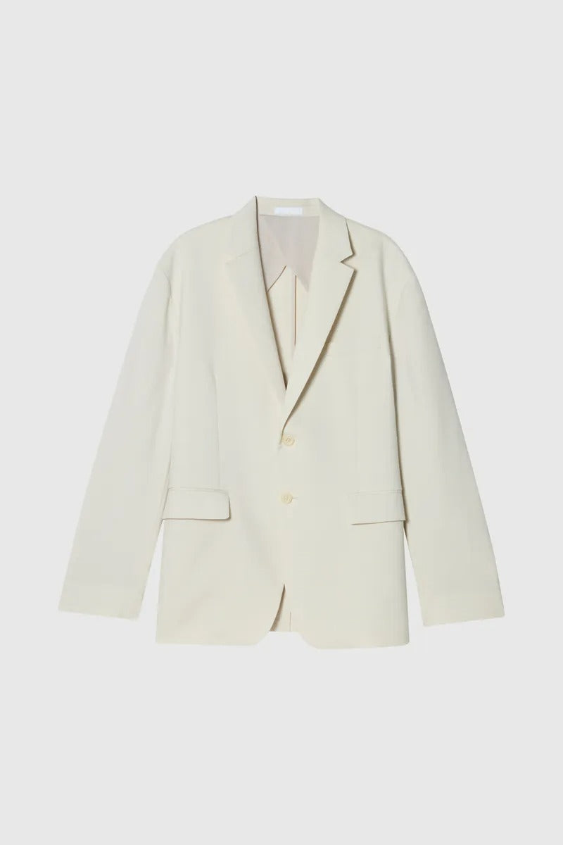Direct From Brand,FYNE, FYNE Off-White Linen Feel Half-Lined Blazer, White, Large-46-TagL