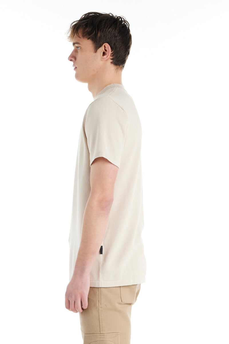 Wholesale,Nana Judy, Nana Judy Beige Luxe Soft Knit Tee, Tan, Large-45-TagL