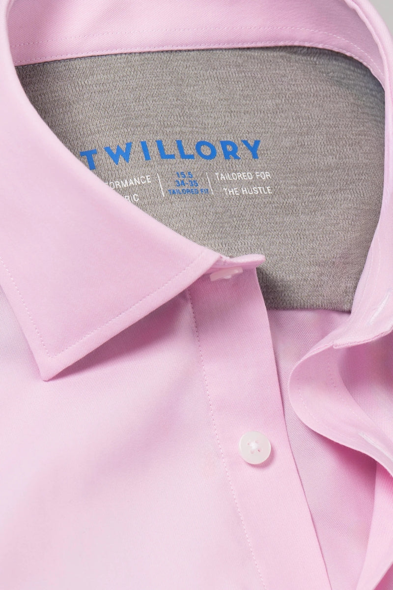 Wholesale,Twillory, Twillory Pink Performance Shirt, Pink, Large-47-Tag16.5