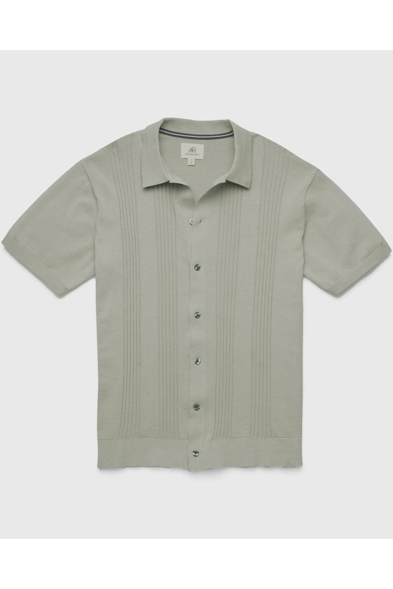 Wholesale,Surfside Supply, Surfside Supply Olive Vertical Stripe Rib Knit Shirt, Green, Extra Large-48-TagXL