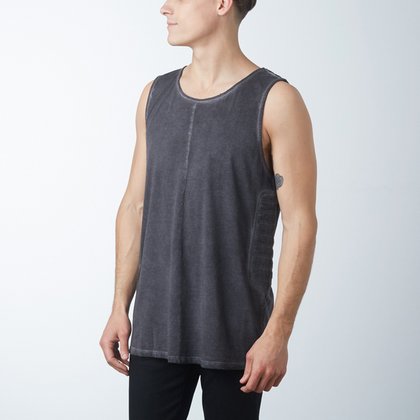 Reese De Luca Black Jersey Tank Top